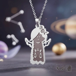 گردنبند فرشته ترازو نماد ماه مهر کد 60219