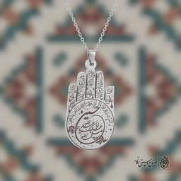 گردنبند دست خمسه یا اباعبدالله الحسین (ع) کد 60270