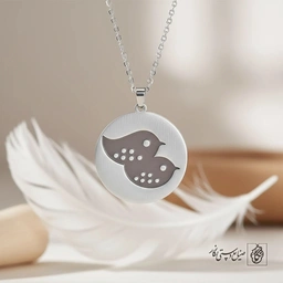 گردنبند دو پرنده عاشق کد 60369