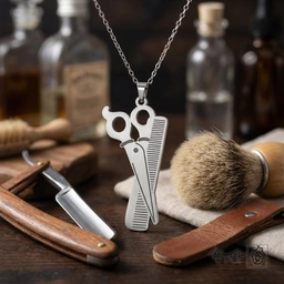 گردنبند شانه و قیچی (آرایشگری) کد 60390