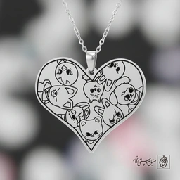 گردنبند قلب SKZOO (استری کیدز) کد 60405
