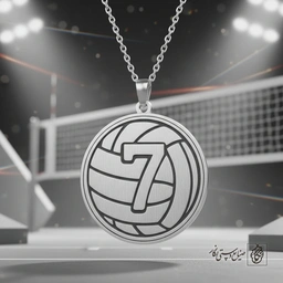 گردنبند توپ والیبال عدد 7 کد 60427