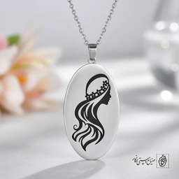 گردنبند فانتزی زن ( مو تاج گل) کد 60436