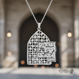 گردنبند ضریح «لک دار فی قلبی یا زهرا» کد 60453