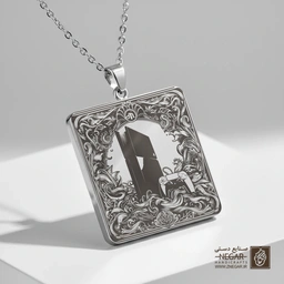 گردنبند طرح پلی‌استیشن  - تکنولوژی (حکاکی لیزری فایبر، مدل قاب مربع) کد 502738