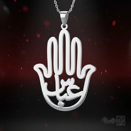 گردنبنددست و تایپوگرافی “عباس” (نماد کف‌العباس)8983