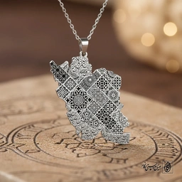 گردنبند ایران وطنم کد 60277
