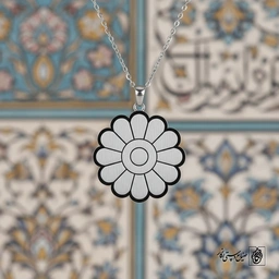 گردنبند نیلوفر آبی ایران کد 60360