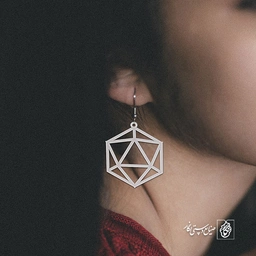 گوشواره طرح هندسی کد 1384