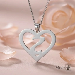 گردنبند حرف Z داخل قلب کد 7151