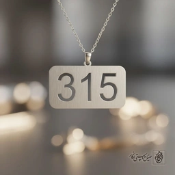 گردنبند عدد ابجد ۳۱۵ کد 7290