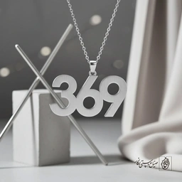 گردنبند عدد 369 مدرن کد 7337