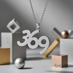 گردنبند عدد 369 فانتزی کد 7338