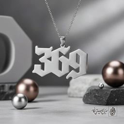 گردنبند عدد 369 گوتیک کد 7339