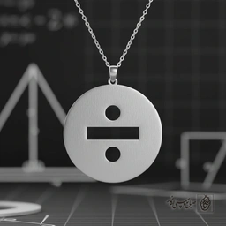 گردنبند نماد ریاضی تقسیم (÷) کد 7383