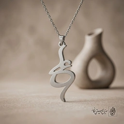 گردنبند اسم علی فارسی فانتزی کد 7476