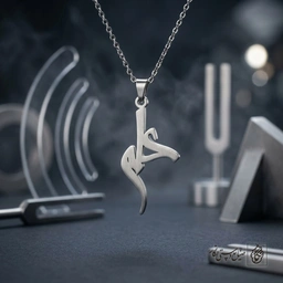 گردنبند اسم علی فارسی خطی ظریف کد 7477