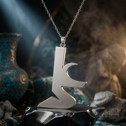 گردنبند اسم علی فارسی گرافیکی توپر کد 7480