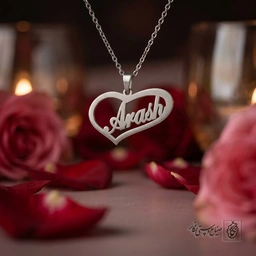 گردنبند اسم Arash لاتین داخل قلب کوچک کد 7779