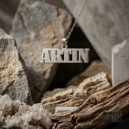گردنبند اسم ARTIN لاتین فونت ضخیم کد 7863
