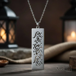 گردنبند طرح السلام علیک یا اباعبدالله الحسین کد 7887