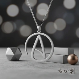 گردنبند طرح نماد آتئیسم کد 7922