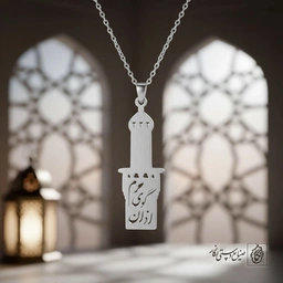 پلاک اذان گوی حرم طرح گلدسته حرم کد 7994