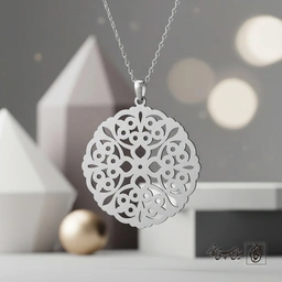 گردنبند گل مشبک جزئی‌نگر کد 8540