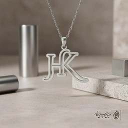 گردنبند ترکیب حروف HK کد 8546