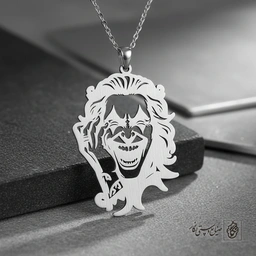 گردنبند طرح چهره جوکر کد 8981