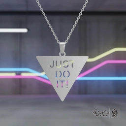 گردنبند طرح مثلث Just Do It کد 8982