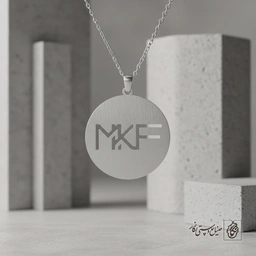 گردنبند حروف MKF داخل دایره کد 9047