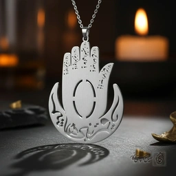 گردنبند دست ابوالفضل (ع) مشبک کد 9090