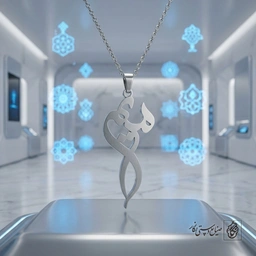 گردنبند اسم مریم فارسی عمودی ظریف کد 9331