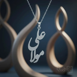 گردنبند کالیگرافی مدرن علی مولا کد 9672