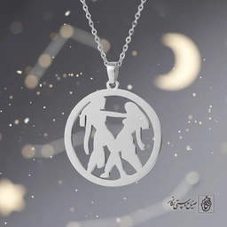 گردنبند نماد ماه تولد (جوزا) کد 9679