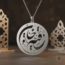 گردنبند کالیگرافی رقیه خاتون کد 9713
