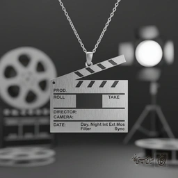 گردنبند طرح کلاکت سینما کد 60288