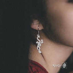 گوشواره اسم نیلوفر کد 2471