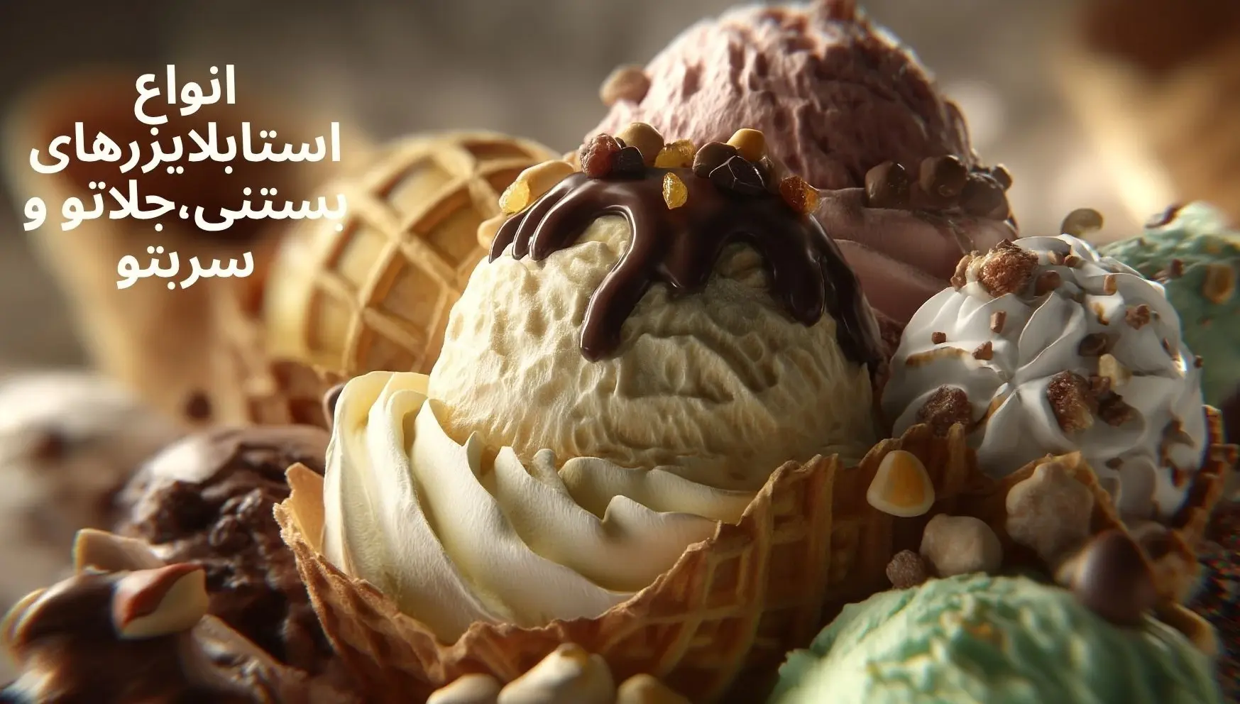 انواع استابلایزرهای جلاتو،سربتو و بستنی